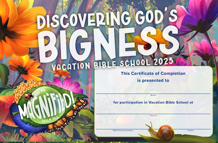 VBS-Magnified!: Certificates Of Completion (Pack Of 50) (2025)