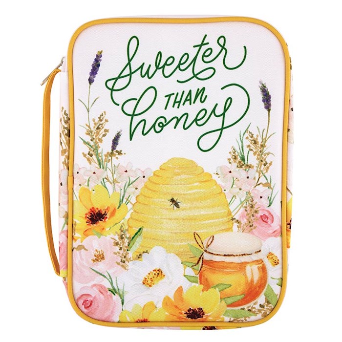 Bible Cover-Sweeter Than Honey (Psalm 119:103) (7" x 10" x 2")