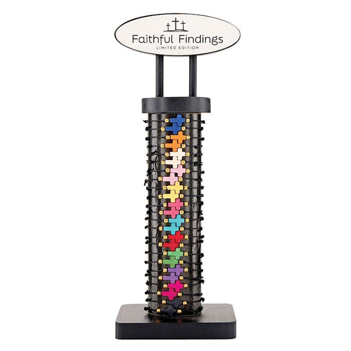 Bracelet-Stone Tie Filled Display (12 Asst) (24 Pcs)