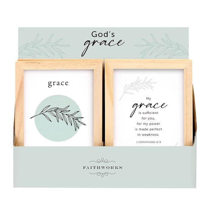 Framed Art-Grace Filled Display (5" x 7") (2 Asst) (12 Pcs)(PKTG)