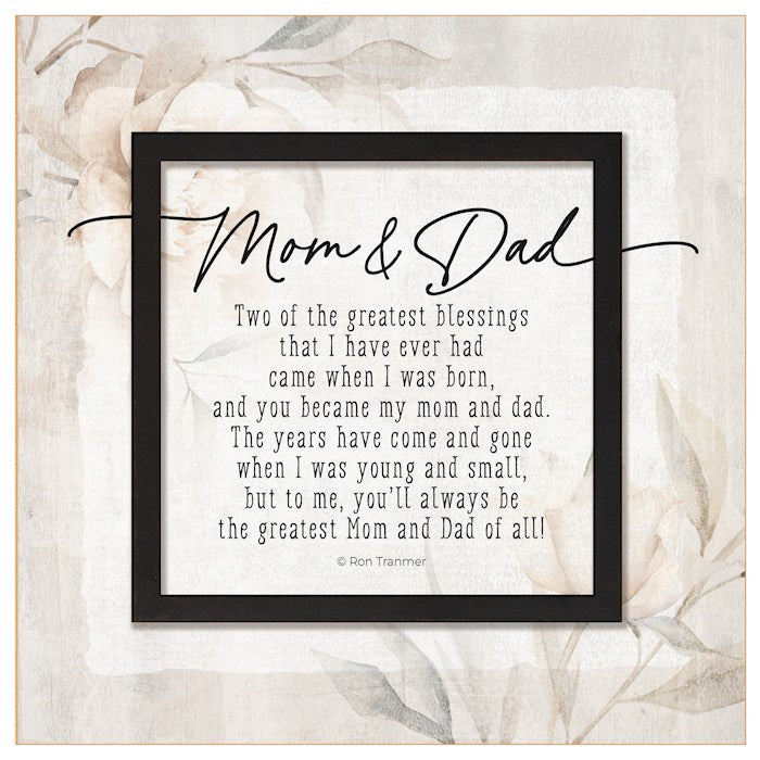 Plaque-Layered Grace-Mom &amp; Dad (6 x 6)