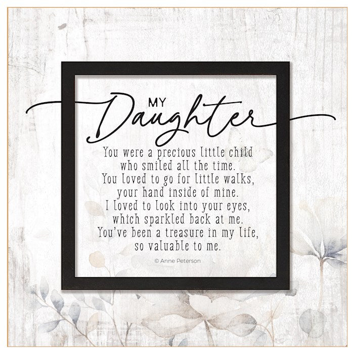 Plaque-Layered Grace-My Daughter (6 x 6)