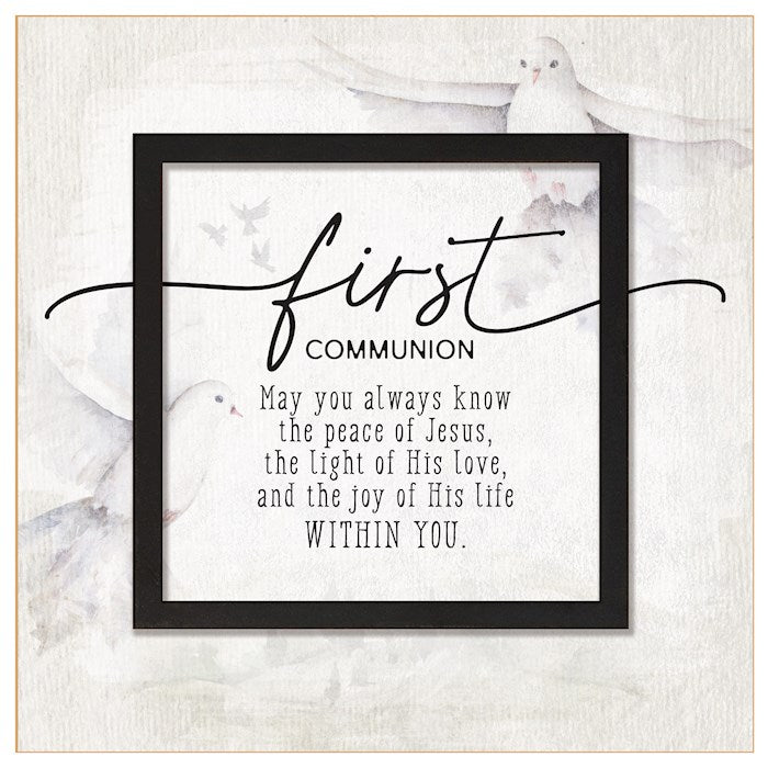 Plaque-Layered Grace-First Communion (6 x 6)