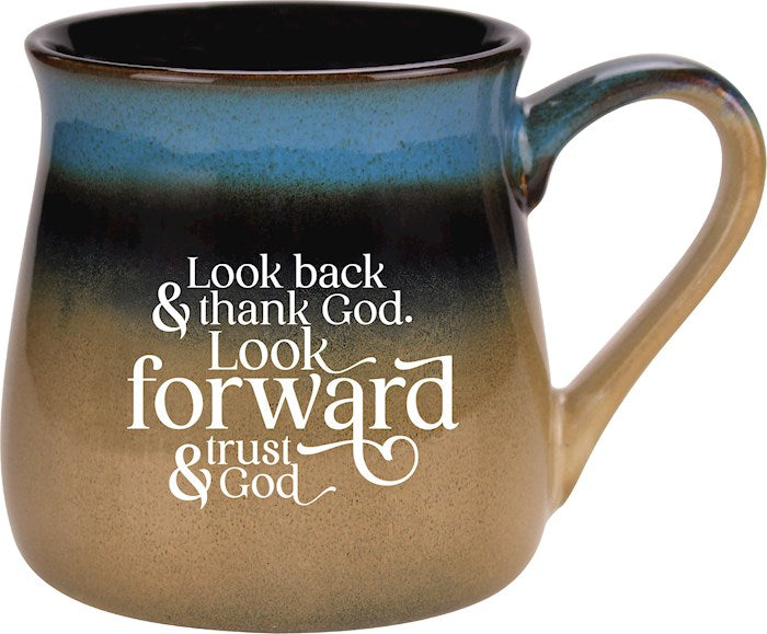 Designer Mugs-Reactive-Look Back &amp; Thank God (16 Oz) (New Color)