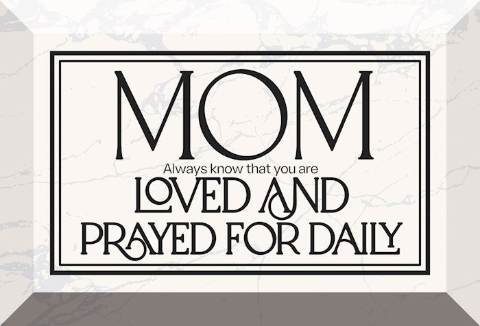 Glass Plaque-Mom Always Know That (6 x 4)