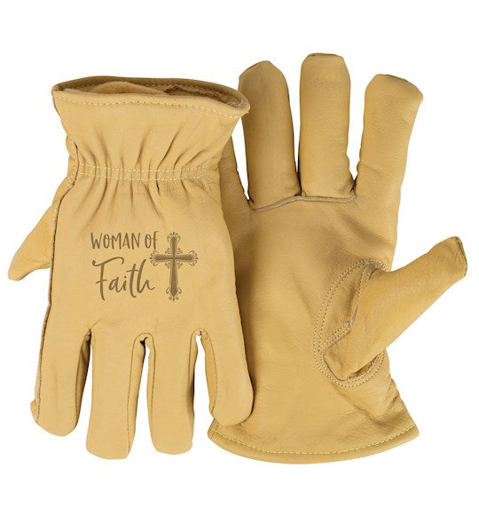 Gloves-3M Thinsulate-Woman Of Faith-Tan (Medium)