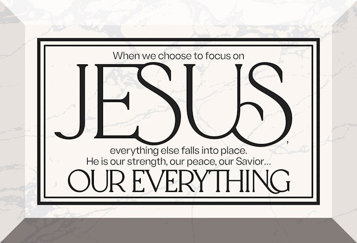 Glass Plaque-When We Choose Jesus (6 x 4)