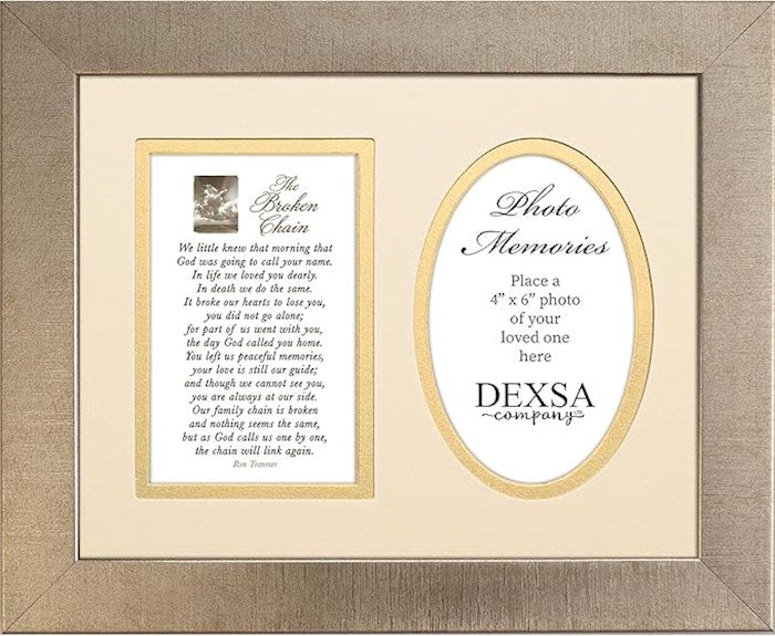 Photo Frame-Bereavement-Broken Chain (12 x 10) (Holds 4 x 6 Photo)