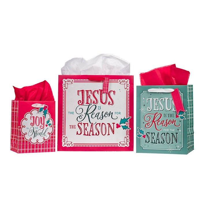 Gift Bag-Jesus is the Reason (Set Of 3)