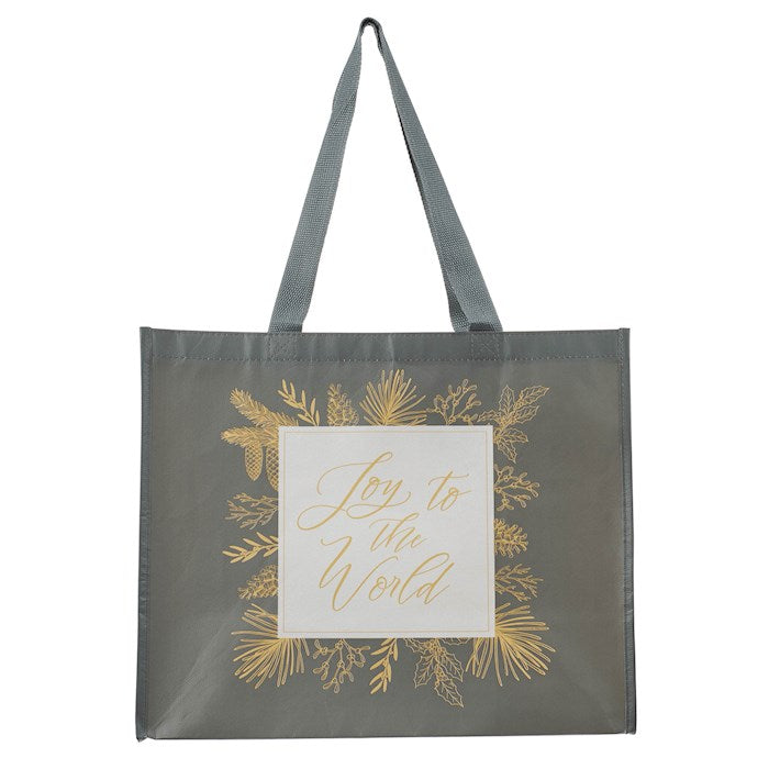 Tote-Joy To The World-X Large-Gray