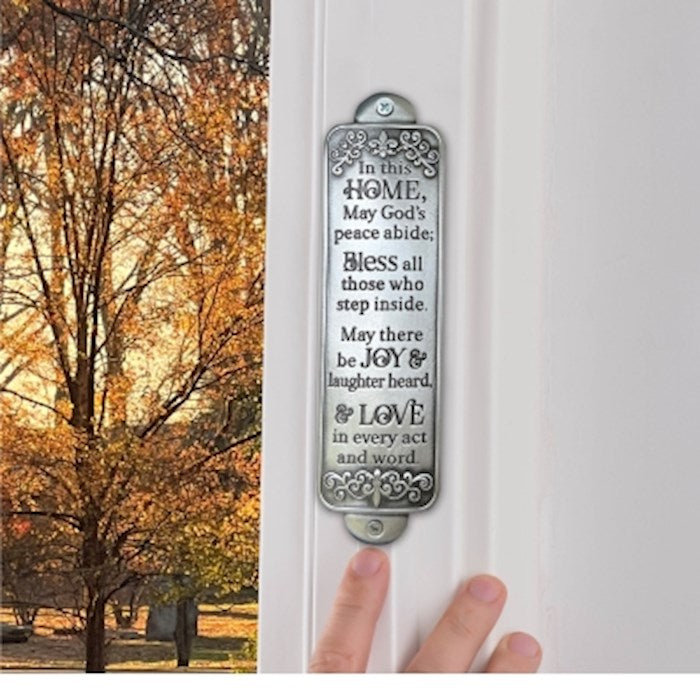 Blessing Wall Plaque-In This Home (Silver) (1.5" x 6")