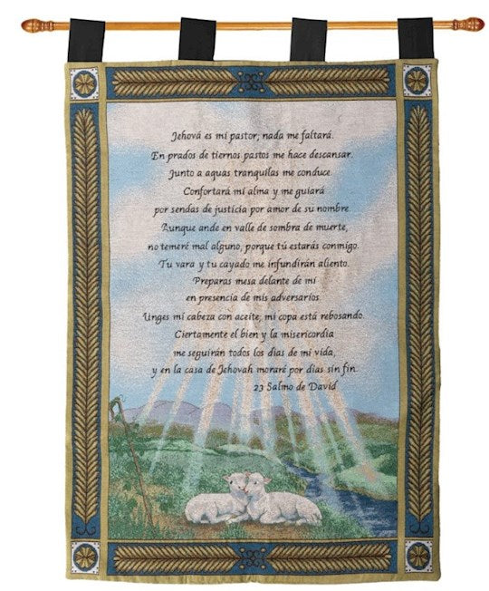 Spanish Wall Hanging-23rd Psalm-Tapestry (26" x 36")
