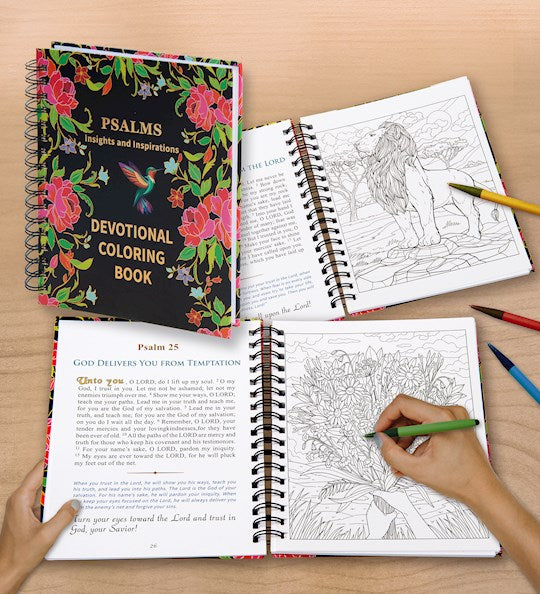Psalms Insights And Inspirations Devotional Coloring Book (
