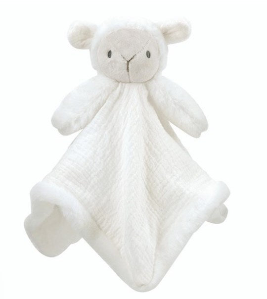 Blankie-Cuddle Bud-Lamb-Muslin (14" SQ)