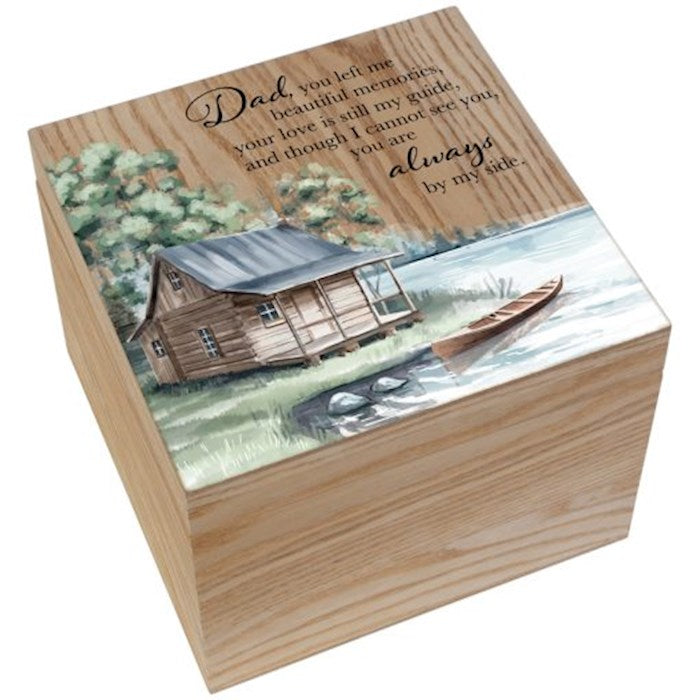 Memory Box-Dad Memories (8" x 6" x 8") (