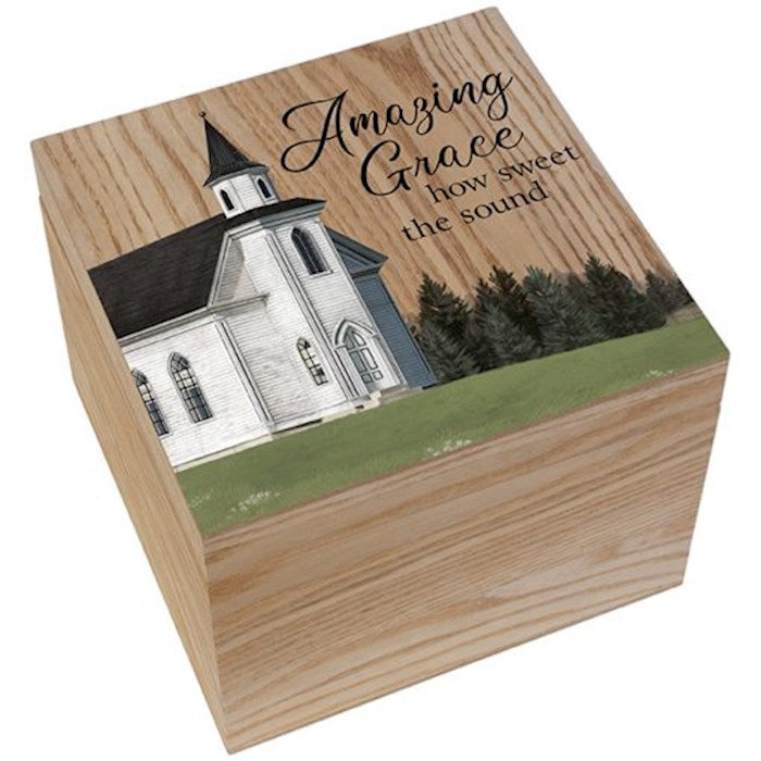 Memory Box-Amazing Grace How Sweet The Sound (8" x 6" x 8") (