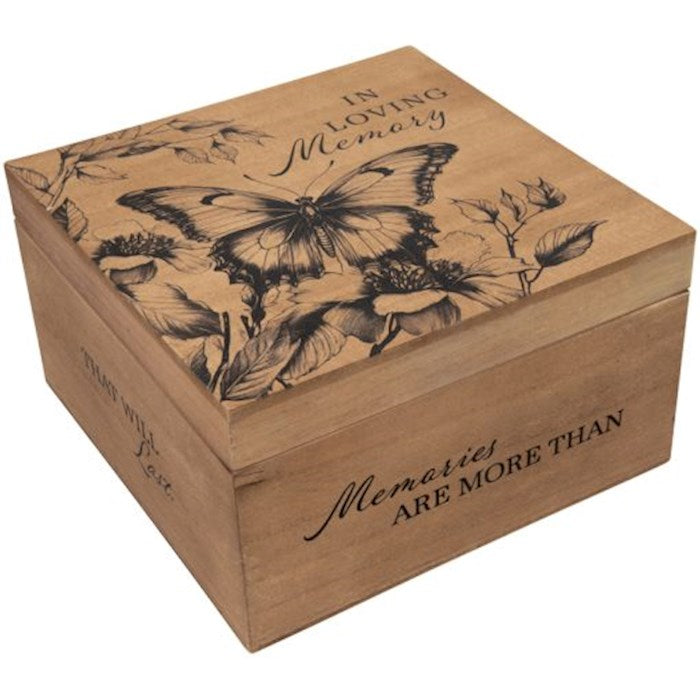 Keepsake Memory Box-In Loving Memory (5.25" x 9.5" x 9.5") (