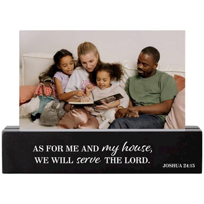Photo Bar-Serve The Lord (5" x 7" x 1.25") (