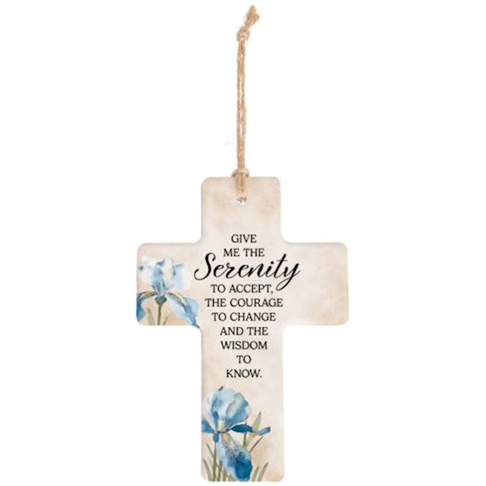 Cross Ornament-Serenity Prayer (5.5" x 4") (