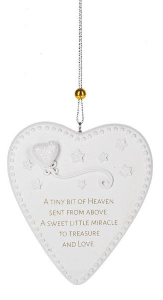 Ornament-Miracle Baby/A Tiny Bit Of Heaven Sent From Above (3" x 3.25") (OUT OF PRINT)