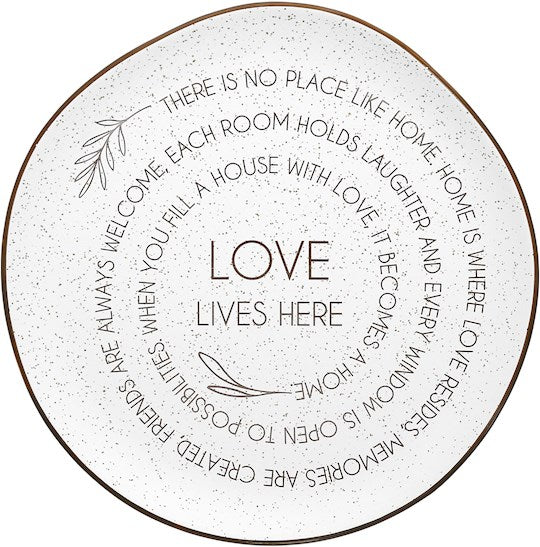 Plate-Love Lives Here-10.5" Ceramic (