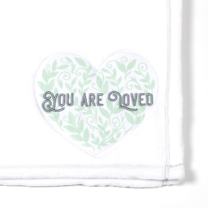 Throw Blanket-You Are Loved/Loaded Vines-Royal Plush (50" x 60") (