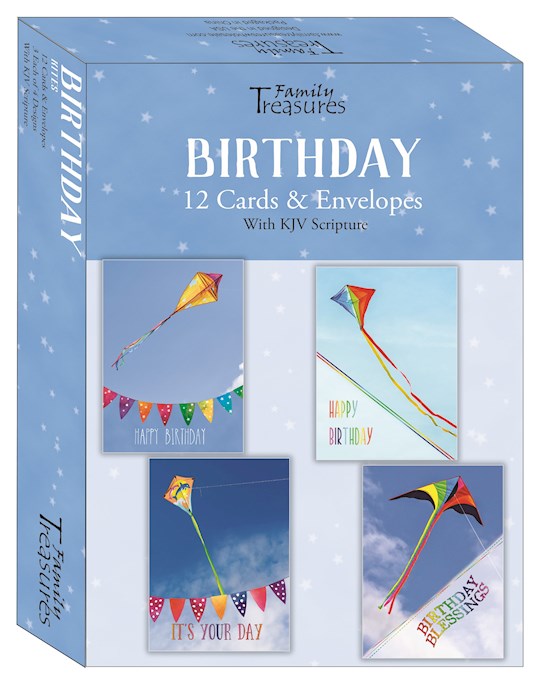 Boxed Card-Birthday-Kites (Pack Of 12)