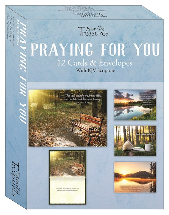 Boxed Card-Praying For You-Rays Of Light (Box Of 12)