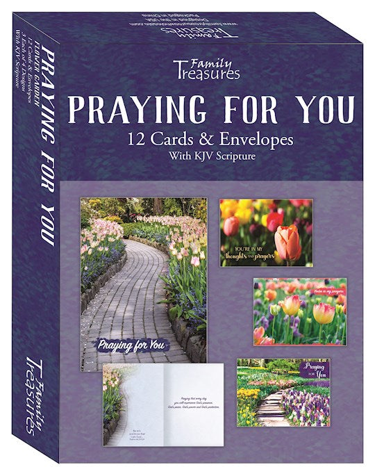 Boxed Card-Praying For You-Flower Garden (Box Of 12)