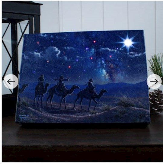 Mini Canvas-Following The Light-LED Tabletop w/Timer (8" x 6") (