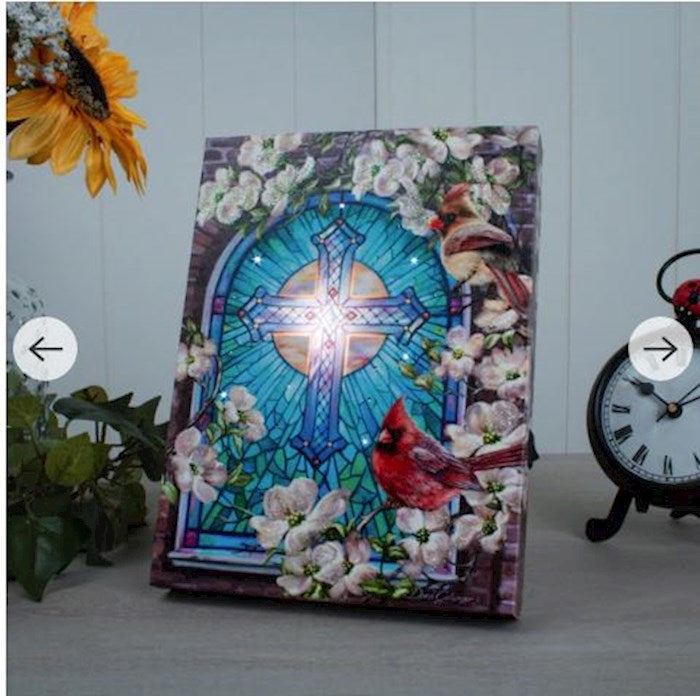 Mini Canvas-Sunday Morning-LED Tabletop w/Timer (8" x 6") (
