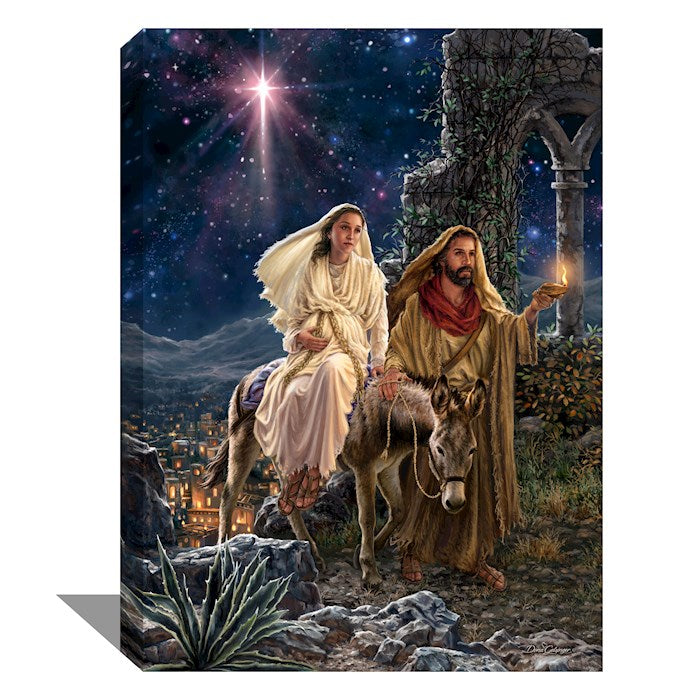 Frameless Canvas-Journey To Bethlehem (10" x 14") (