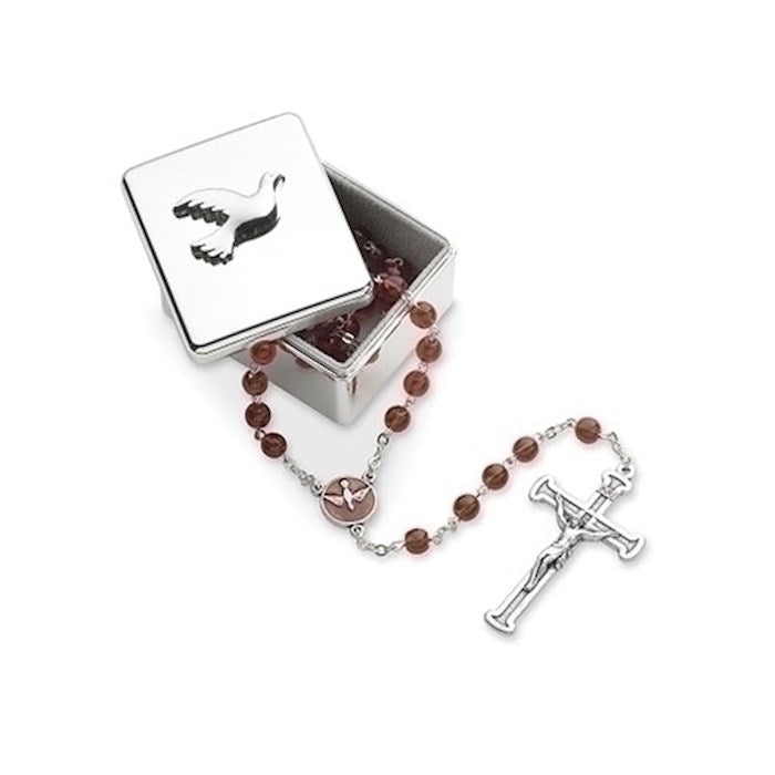 Keepsake Box-Confirmation w/Dove-Silver (2.25"H) (