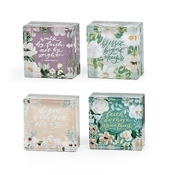 Display-Glass Block Inspirations (2.5") (4 Styles) (16 Pieces) (