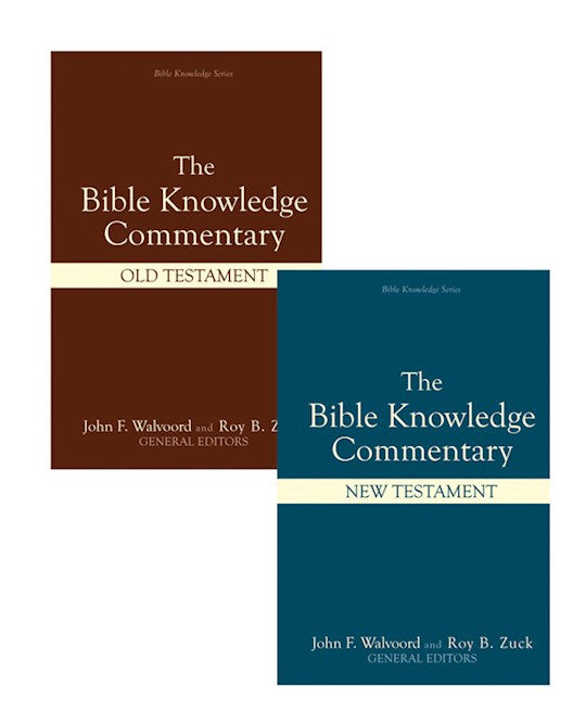 The Bible Knowledge Commentary: Old &amp; New Testament (2 Volumes)