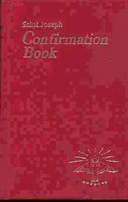Saint Joseph Confirmation Book - Burgundy