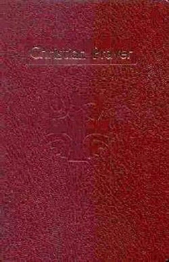 Christian Prayer-Burgundy Imitation Leather