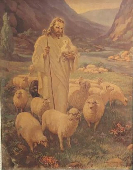 Art Print-The Lord Is My Shepherd (5" x 7") (Warner Sallman) (