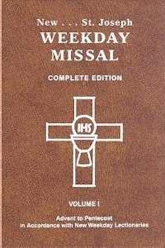 New Saint Joseph Weekday Missal (Complete Edition) Volume 1 (Advent-Pentecost)-Brown Imitation Leather