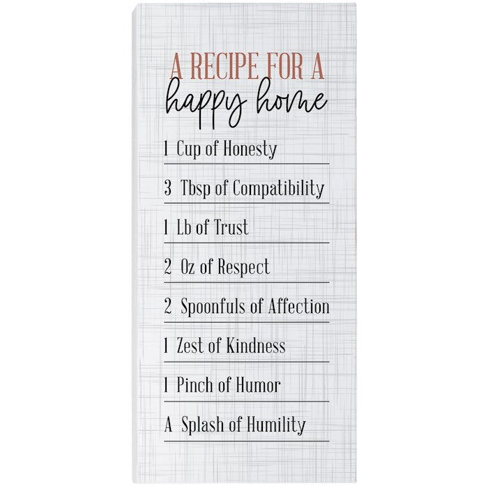 Inspire Board-Recipe Happy Home (5.5" x 12")