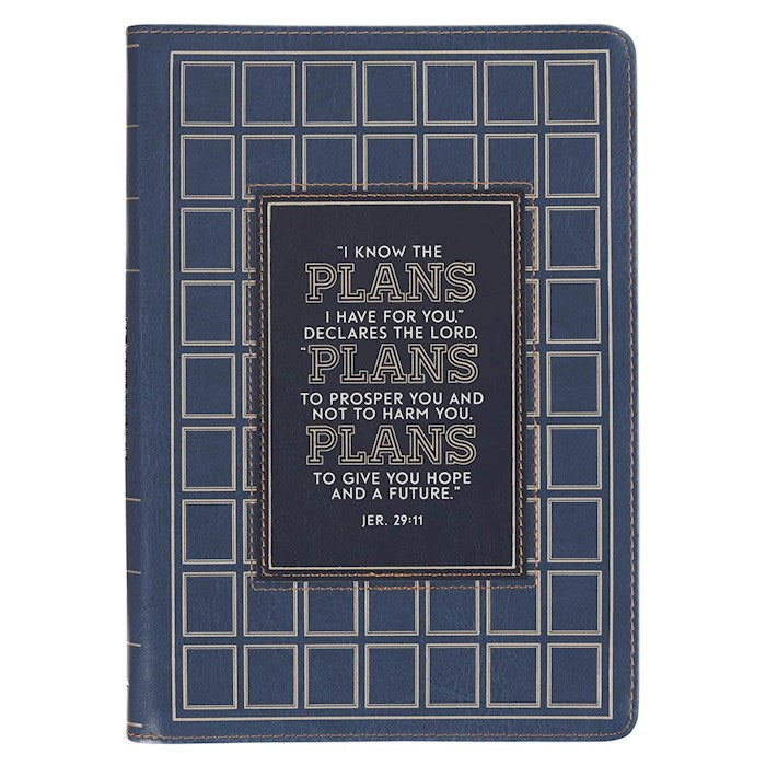 Journal Classic W/ Zip-Grad Plans Jer. 29:11-Blue