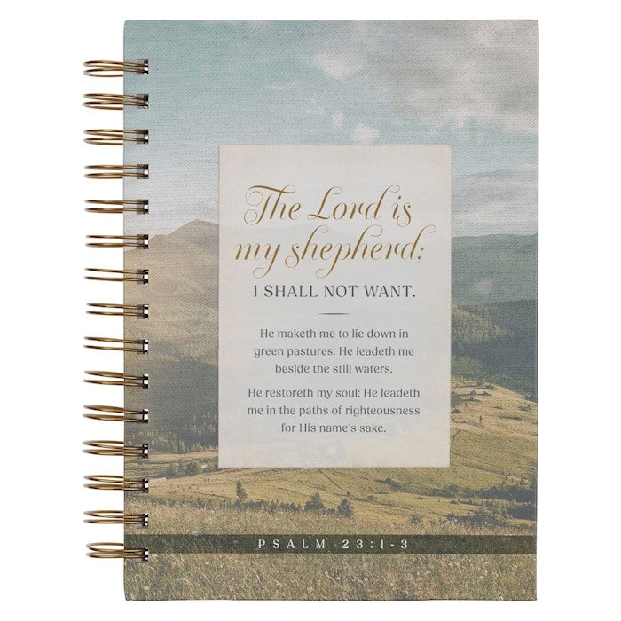 Journal-The Lord Is My Shepherd (Psalm 23:1)-Pasture Spiral Wirebound
