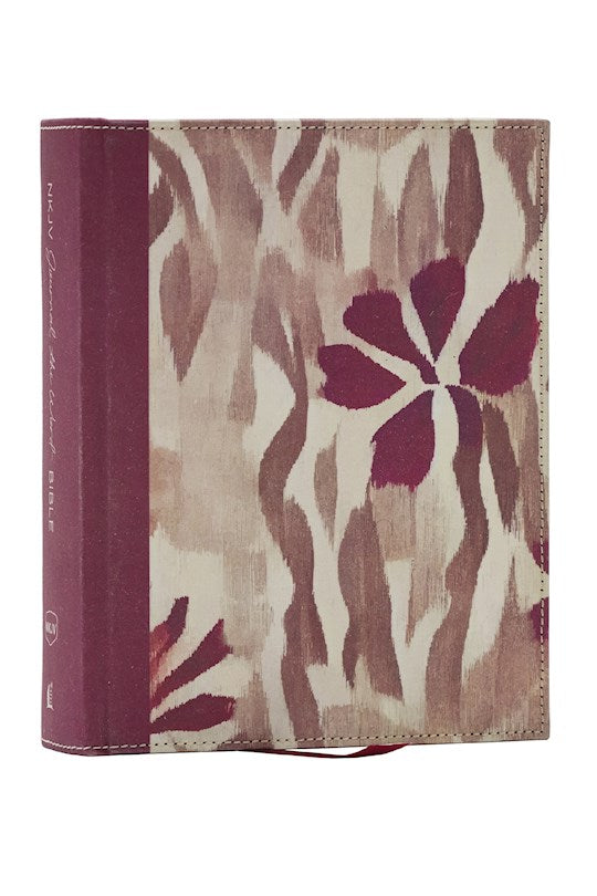 NKJV Journal The Word Reference Bible (Comfort Print)-Floral Cloth Over Board