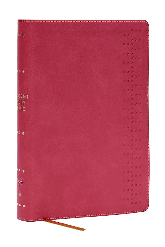 NKJV Student Study Bible (Comfort Print)-Pink Leathersoft