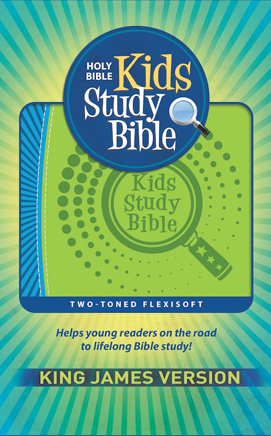 KJV Kids Study Bible (RL)-Green/Blue Flexisoft