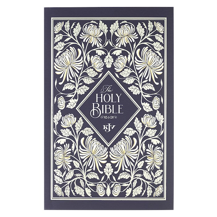 KJV Outreach Bible-Midnight Floral Softcover