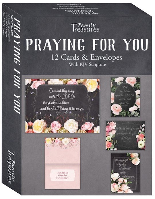 Boxed Card-Praying For You-Chalkboard (Box Of 12)
