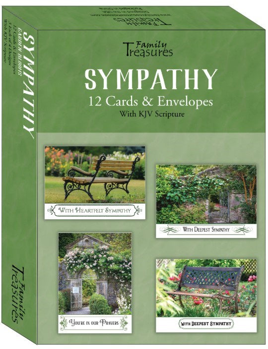 Boxed Card-Sympathy-Garden Blooms (Box Of 12)