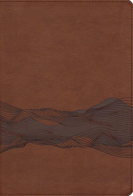 NIV Timeline Bible (Comfort Print)-Brown Leathersoft