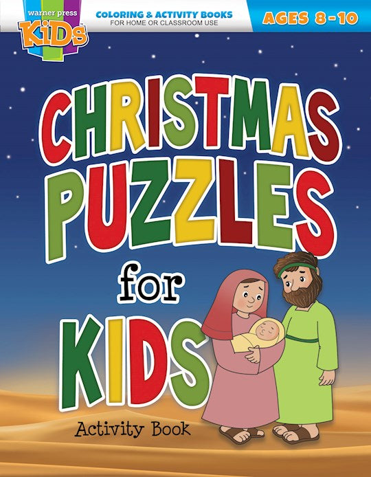 Christmas Puzzles For Kids Coloring &amp; Activity Book (Ages 8-10)